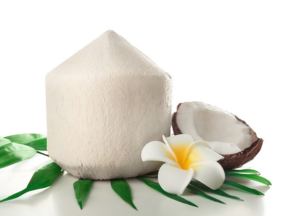 Clean Peeled White Coconut